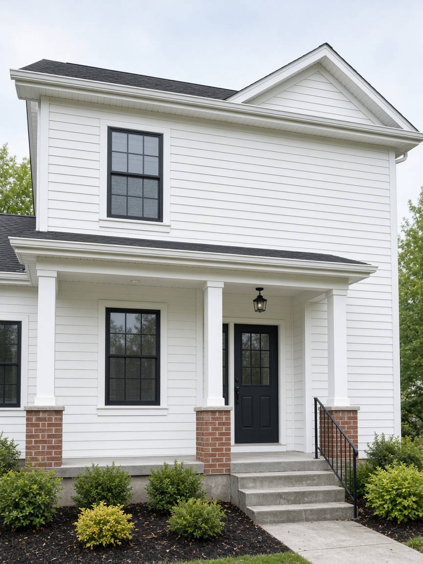 Clean vinyl siding after soft washing